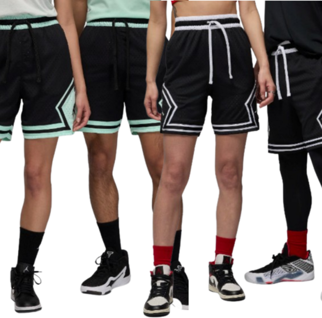 국내매장판 나이키 조던 반바지 스포츠 드라이핏 농구 바지 남녀공용 다이아몬드 쇼츠