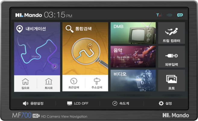 만도 내비게이션 MF700 HD 16G 지니맵, 16GB