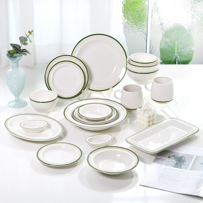 시라쿠스 메이플 2인 홈세트 18P, 코지그린, 코지그린, 1세트