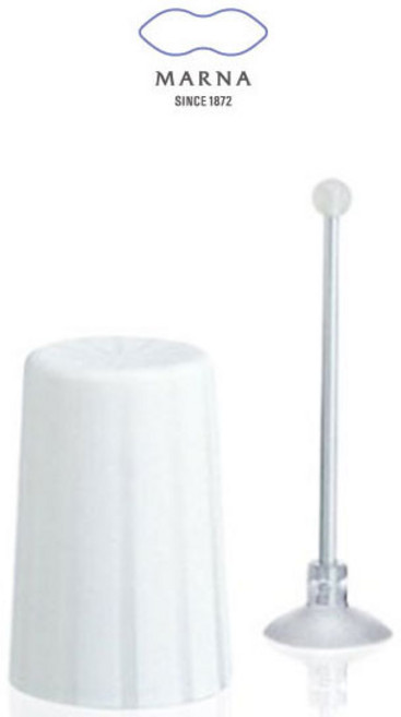 MARNA 스트라이프 양치컵 스탠드 W /, 화이트, 1세트