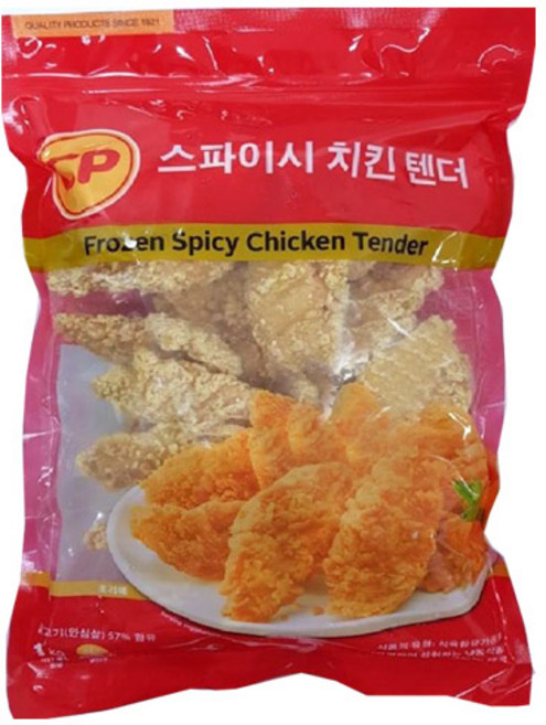 (무)(냉동)CP핫스파이시치킨텐더 1kg, 5개