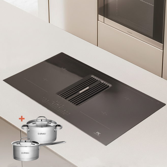 한샘 후드일체형 인덕션 올인원 4구 설치포함, 빌트인, 설치 포함(방문 설치)