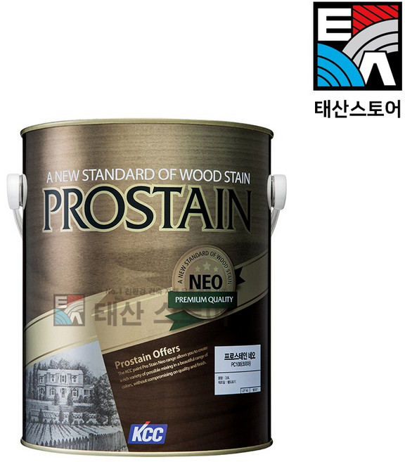 KCC 페인트 프로스테인NEO 유성 목재데크 손상보호 부패방지 원목 목조주택, PC400(월넛), 3.6L, 1개