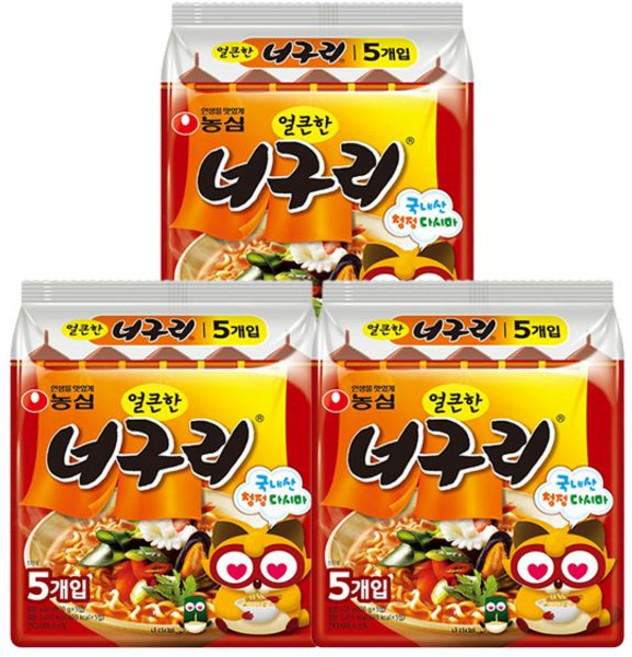 농심 너구리, 15개, 15개
