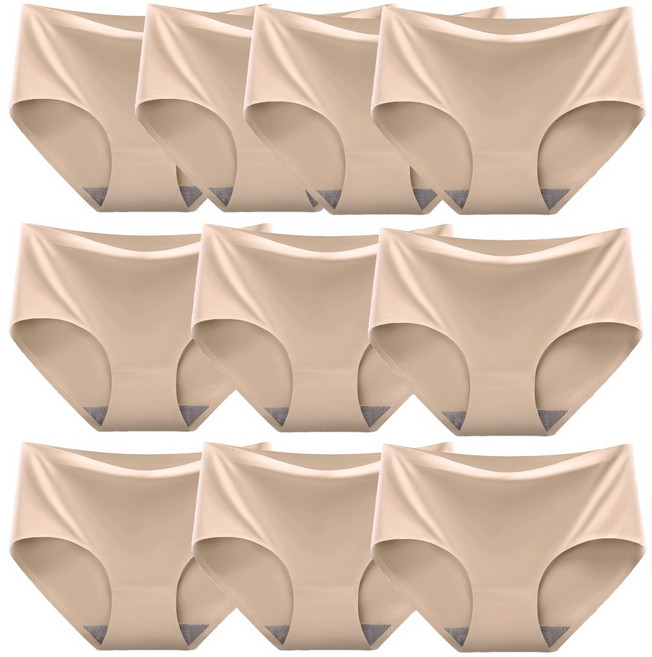 룩베이드 심리스 여성 팬티 무봉제 노라인 햄팬티 10P