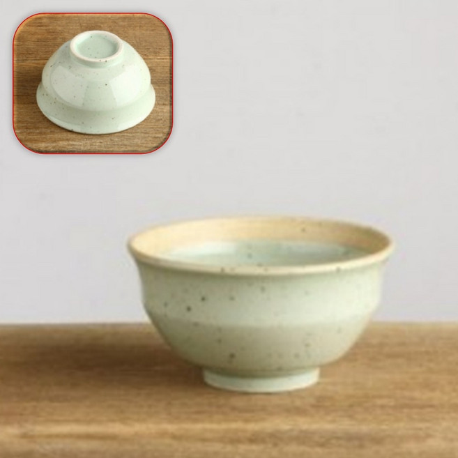(수담스토어) 이천도자기 청자 전통찻잔 세라믹 물컵 물잔 9.5 5cm