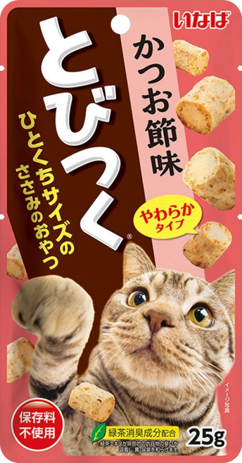 이나바 고양이 토비츠쿠, 가다랑어포, 25g, 6개
