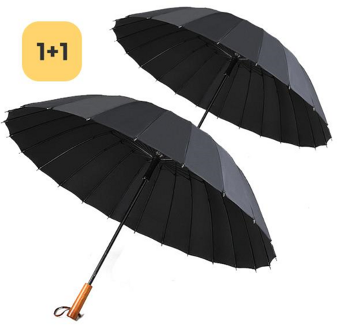 당일발송 렌코리아 1+1 24K 고급 우드손잡이 골프우산 우양산