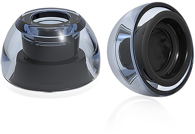 더조은셀러 에어팟프로 호환 라텍스 이어팁 인비저블, 인비저블 다크 클리어, SS