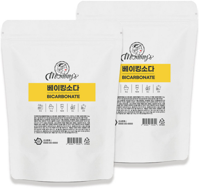마미스 베이킹소다, 2개, 3kg