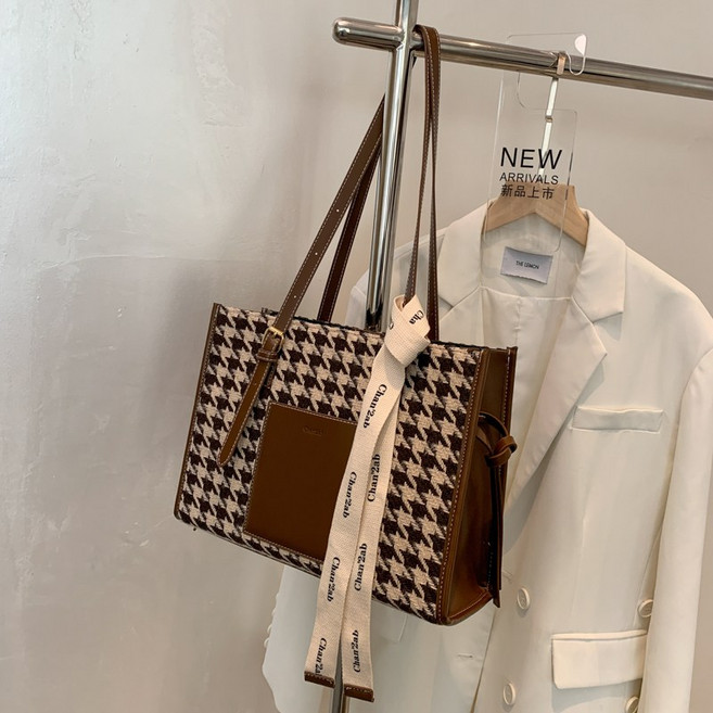 패션 편안한 통큰 캔버스 토트백 H-1712