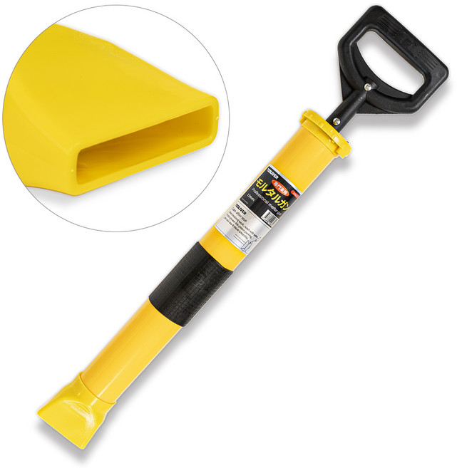 툴리버 사춤기 몰탈건 메꾸미 타일 미장 시멘트 주입, 13mm, 1개, 노란색