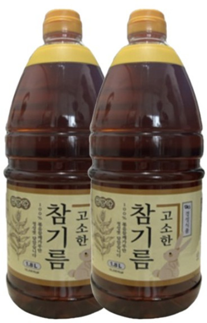 고소한 참기름 (금방아참기름) 1.8L x 2, 2개