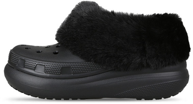크록스 털 슬리퍼 겨울 털신 퍼에버 크러쉬 플랫폼