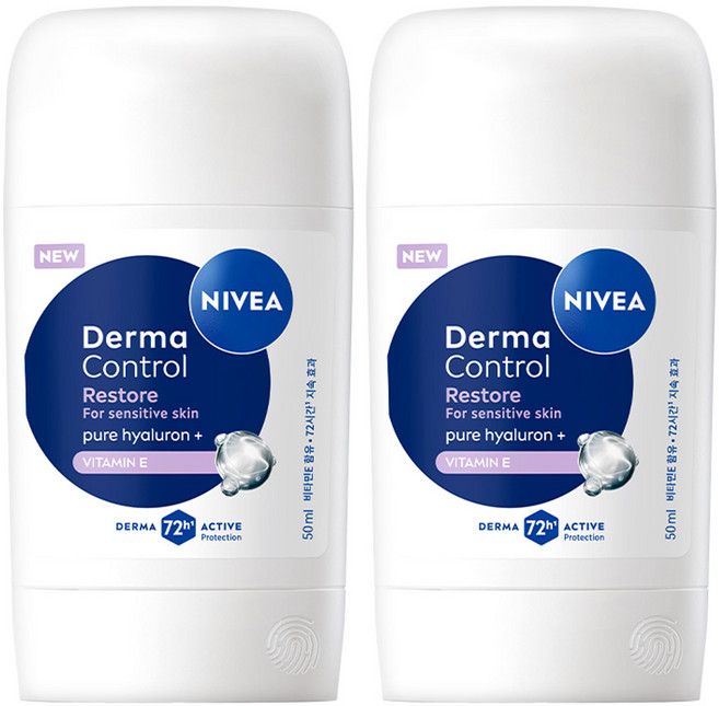 니베아 데오드란트 더마 컨트롤 리스토어 스틱 50ml 2개
