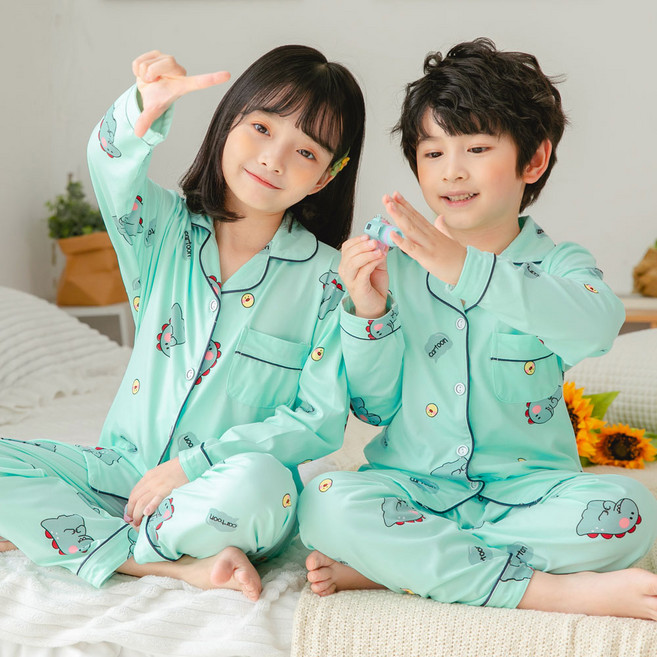 홈블리아 국내배송 여부 확인후 구매바랍니다. 공룡 키즈 아동잠옷 파자마세트 남여공용 5 043