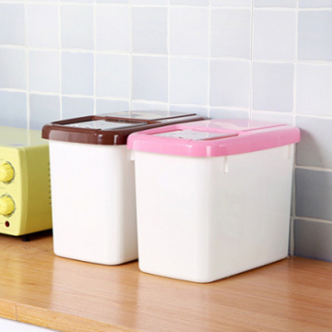 우리집에 딱 맞는 쌀보관통10KG 쌀통, 브라운 10kg