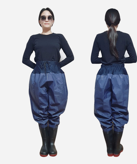 누림 허리형 성인장화 어부우의 낚시바지 갯벌체험, 270