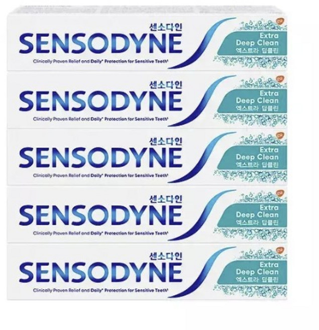 센소다인 엑스트라 딥클린 치약 120g 5개