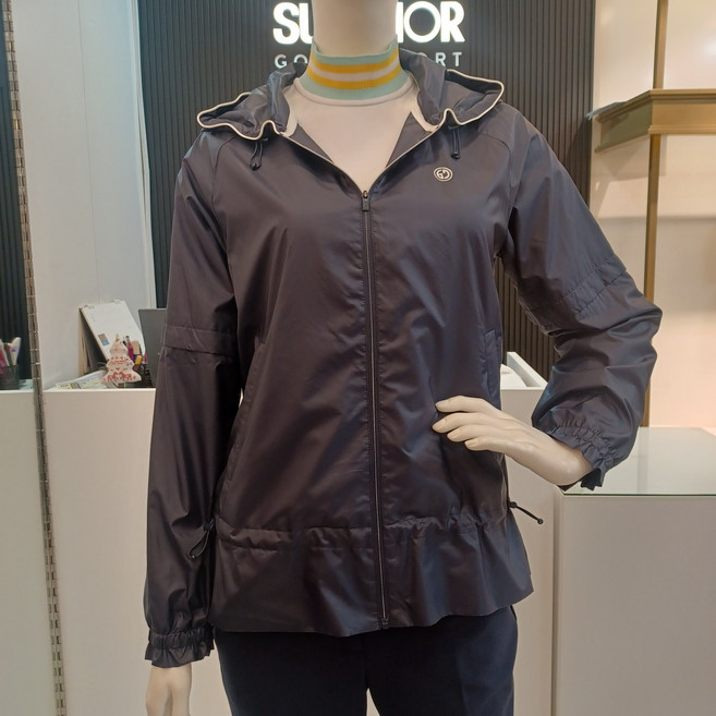 슈페리어골프 봄 여성 소매 탈착 후드 바람막이 점퍼-pt