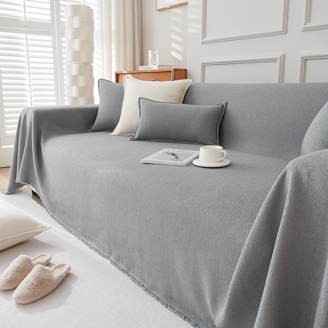 테디털 방수 방진 방제 사계절 공용 소파 덮개, 1개, 라이트 그레이