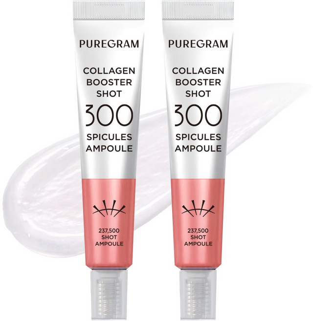 퓨어그램 콜라겐 니들 부스터샷 300앰플 탄력 리프팅효과, 2개, 20ml