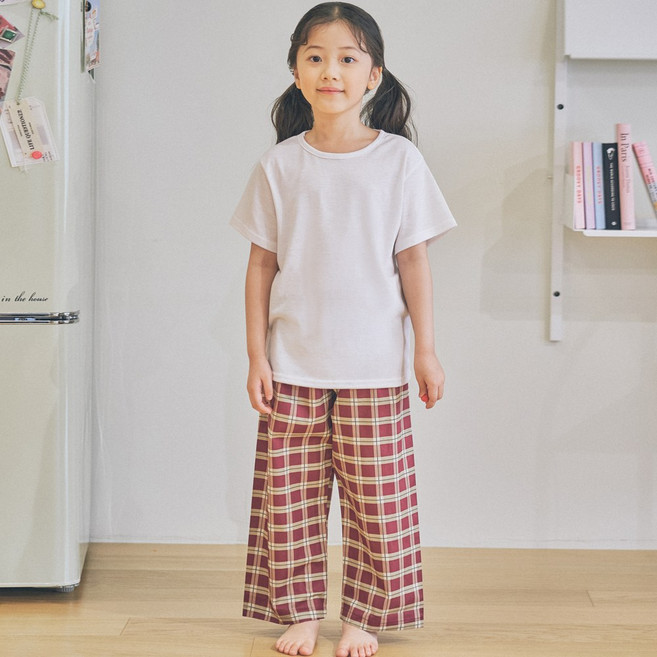 씨엘스토리 여아동 순면 9부 파자마 잠옷 바지 4종