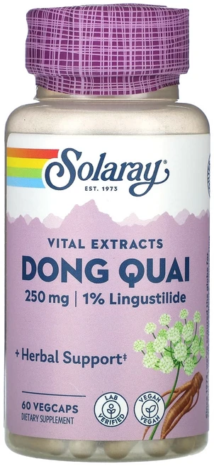 Solaray 필수 추출물 당귀 250mg 베지 캡슐 60정, Solaray필수추출물당귀250mg베지캡슐60정, 1개 - 쿠팡
