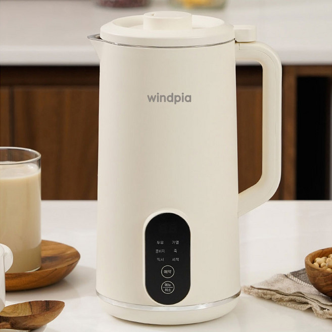 간편제조 윈드피아 두유제조기 600mL10중칼날 편리한세척이유식만들기 죽제조기, 두유제조기 600ml