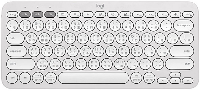 Logitech 羅技 Pebble Keys 2 K380s 珍珠白 跨平台 藍牙鍵盤 公司貨, 製造商軸