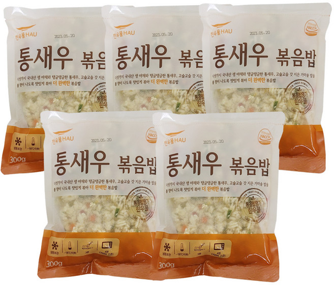 코스트코 한우물 통새우볶음밥, 300g, 5개