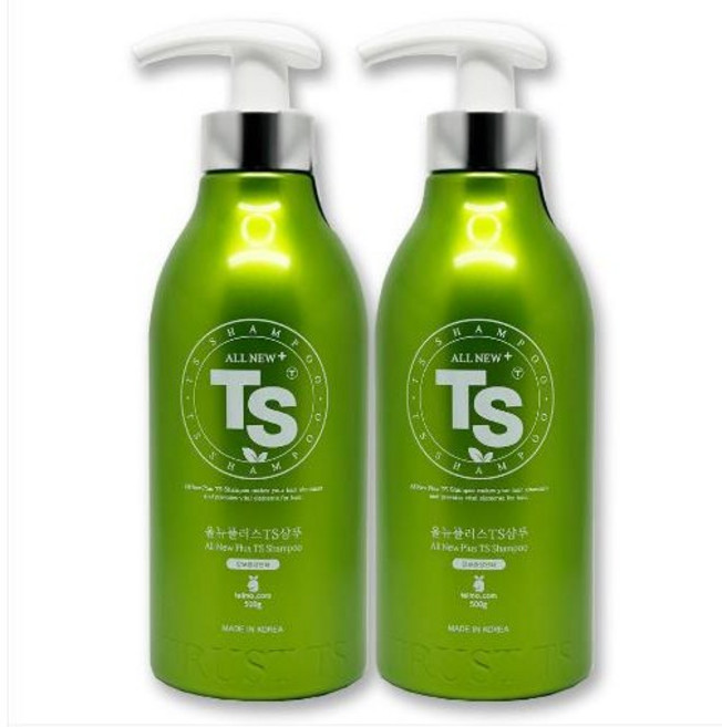 TS 올뉴플러스 TS샴푸, 500g, 2개