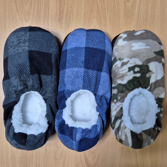 남성 겨울 보온 방한 기모 양털 덧신 3켤레