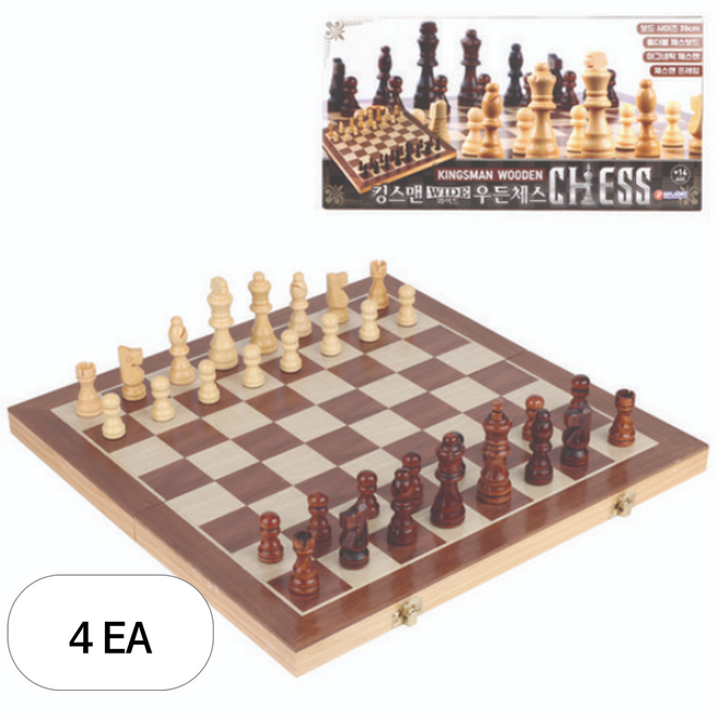 바니랜드 킹스맨 와이드체스 39 x 39 cm, 혼합색상, 4개