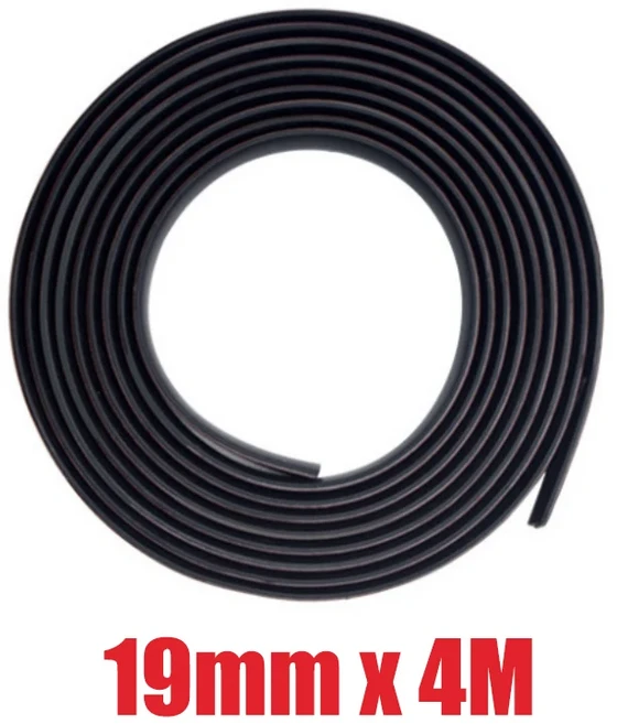 SEAMETAL 자동차 고무 씰 가장자리 스트립 지붕 앞 유리 실란트 보호기 창 14/19mm, 04 19mmX4m