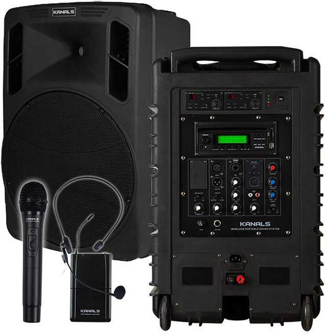 BK1260 700W 충전식앰프 이동식앰프 휴대용스피커 포터블엠프, 선택1:본체 핸드 헤드셋