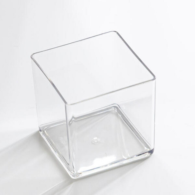 아트박스/플라워트리 PET 사각 화분 6x6cm 꽃병 투명 플라스틱 장식 소품