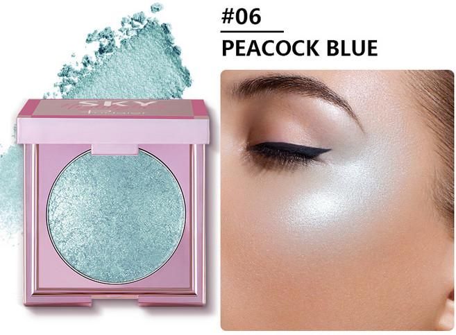 하이라이터 푸다이어 9색 파우더 매트 팔레트 메이크업 글로우 아이즈 페이스 컨투어 글리터 쉬머 일루미네이터 하이라이트 화장품