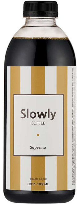 슬로울리 슈프리모 더치커피 콜드브루 원액, 1L, 1개, 1개입