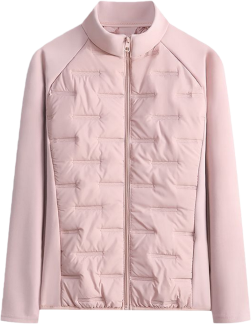 Makone 여성 가을 겨울 스탠드넥 솜옷 경량패딩 집업 자켓