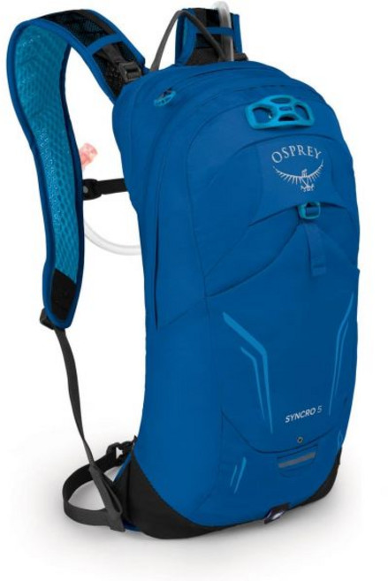 하이드레이션 백팩 런닝 워터 블래더 홀더 유압 리저버가 장착된 오스프리 싱크로 5 남성용 자전거 수분 보충, Alpine Blue, 1개, 알파인 블루