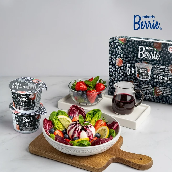 로버츠베리에 야생 블랙커런트&스트로베리 1box(100ml x 6팩), 6개, 100ml - 쿠팡