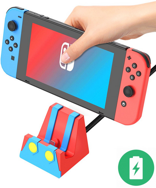 닌텐도 스위치 독 충전기 충전독 미니독 마리오, 마리오(레드) 충전독, 1개