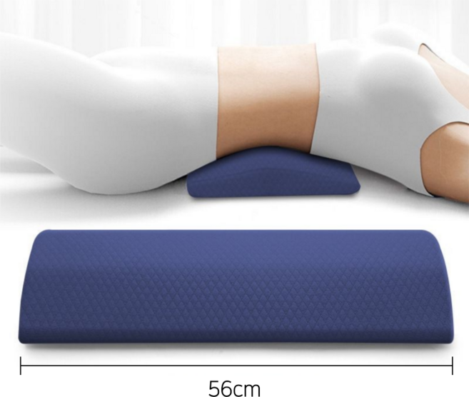 픽솔 3D 아치라인 메모리폼 허리 베개 요추 쿠션, 네이비