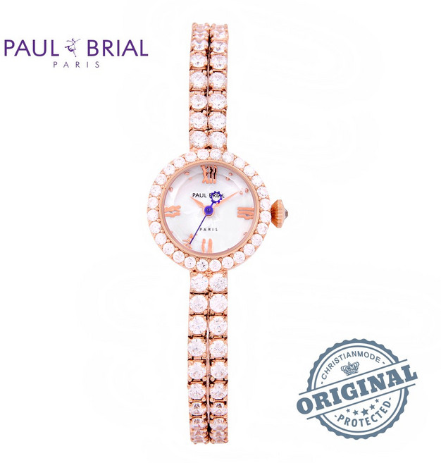폴브리알[PAULBRIAL] [백화점 정품] 폴브리알 루앙 PB8010RG 여성용 큐빅팔찌시계