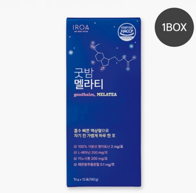 굿밤 멜라티 (10g*15포)-1박스, 15개