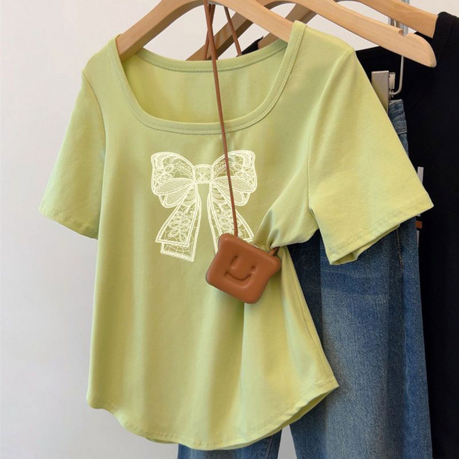 해피유통 여성 빅사이즈 반팔티 여름 톱 jhy