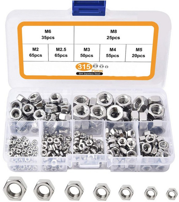 육각 너트 315 육각 너트 스텐너트 볼트 기계용 철물용 다용도 315, 1개