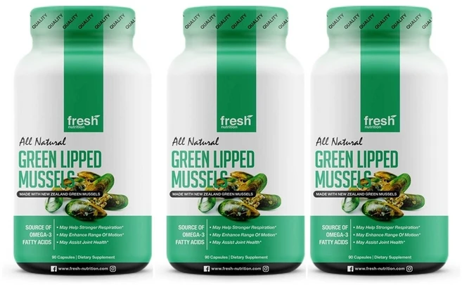 프레쉬 뉴트리션 초록잎홍합 500mg 90정 3팩 Fresh Nutrition Green Lipped Mussel, 3개 - 쿠팡