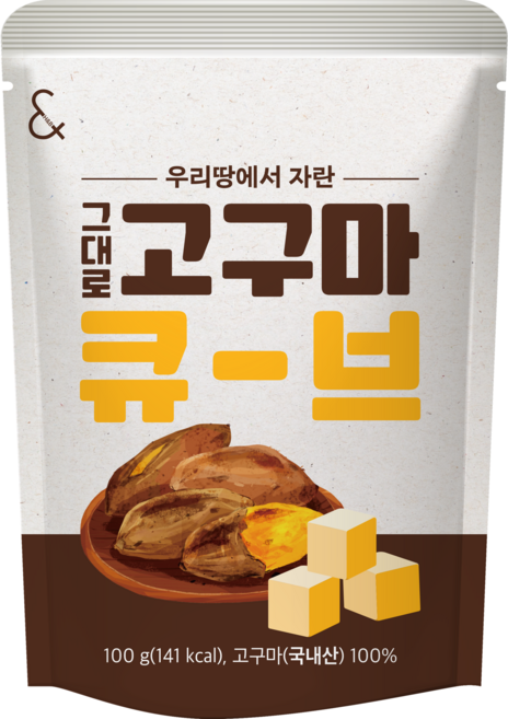 헬스앤뷰티 그대로 고구마 큐브, 100G, 20개